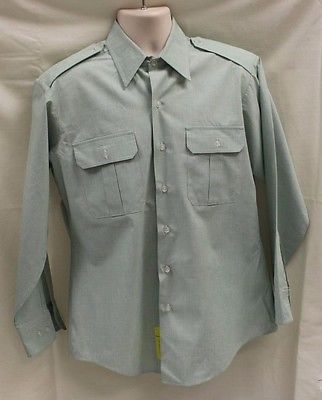 DSCP Army Green Garrison Long Sleeve Shirt - 16 X 36/37 - 8405-01-311-9714 -Used