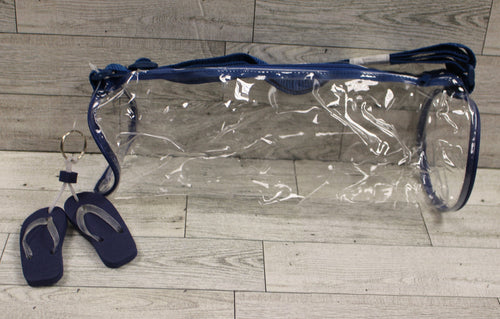 Clear Shoulder Plastic Purse Tube Beach Hand Bag - 90s - Choose Color - New