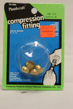Load image into Gallery viewer, Plumbcraft 3/8" Solid Brass Compression Fitting - 73-484 - New