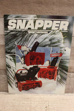 Load image into Gallery viewer, Snapper Snow Throwers Catalog -Used