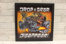 Load image into Gallery viewer, Open Road &quot;Drop a Gear Disappear!&quot; Wall Decor - 13&quot; x 13&quot; - Used