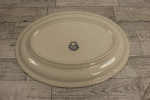 Load image into Gallery viewer, Harker Pottery Chesterton Celadon Oval Serving Platter - 11&quot; x 8&quot; - Sage - Used