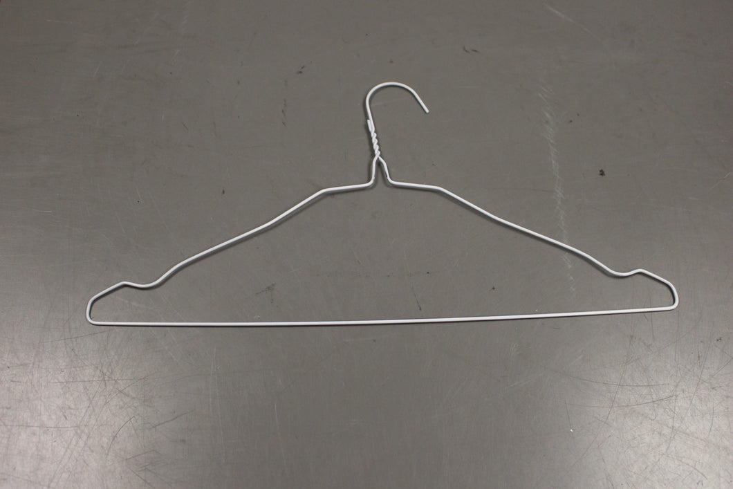 Coated White Wire Hangers - Set of 50 - For Shirts Clothes Blouse Dry Cleaner