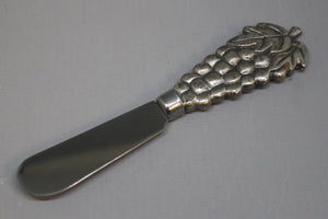Prodyne K-4-GM Grape Metalla Spreader - Pewter Handle - Stainless Steel Blade