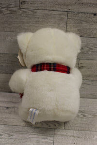 1997 Wishpets Christmas White Chocolate Bear - #12005 - 8" tall - New