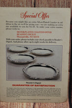 Load image into Gallery viewer, Reader's Digest Silver-Plated Coaster - New
