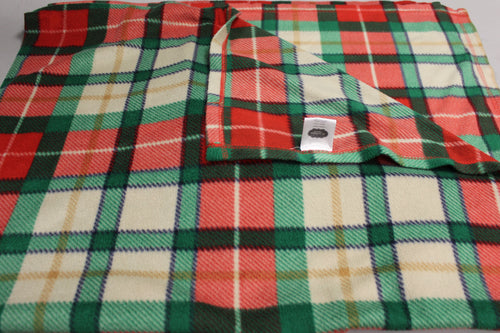 St. Nicholas Square Plaid Fleece Throw - 50