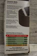 Load image into Gallery viewer, Shop Smith P120 Ceramic Belt - 12125 - 3&quot; x 21&quot; - Moderate Surface Prep -4 Belts