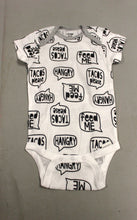 Load image into Gallery viewer, &quot;Tacos Please, Feed Me, Hangry&quot; Baby One Piece - Short Sleeve - 12 Months - New