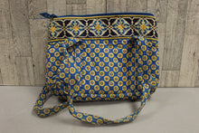Load image into Gallery viewer, Vera Bradley Riviera Blue Medium Shoulder Bag - Used