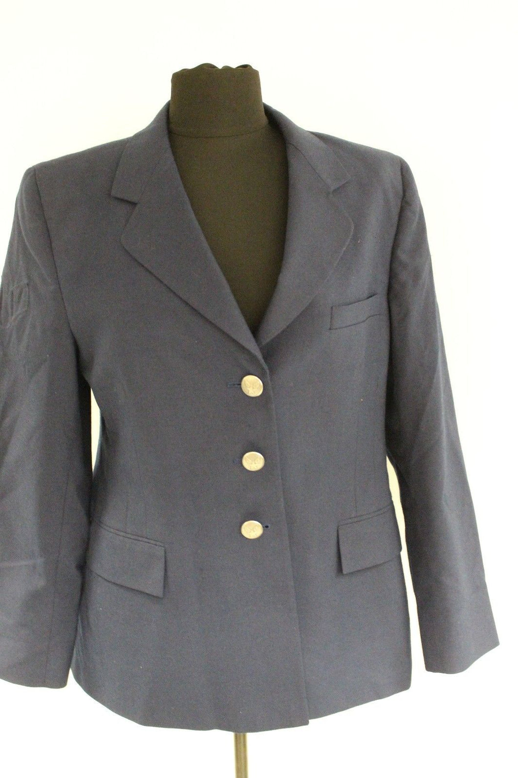 US Air Force AF Women's Enlisted Blue Dress Coat - 12 Women's Long - Used