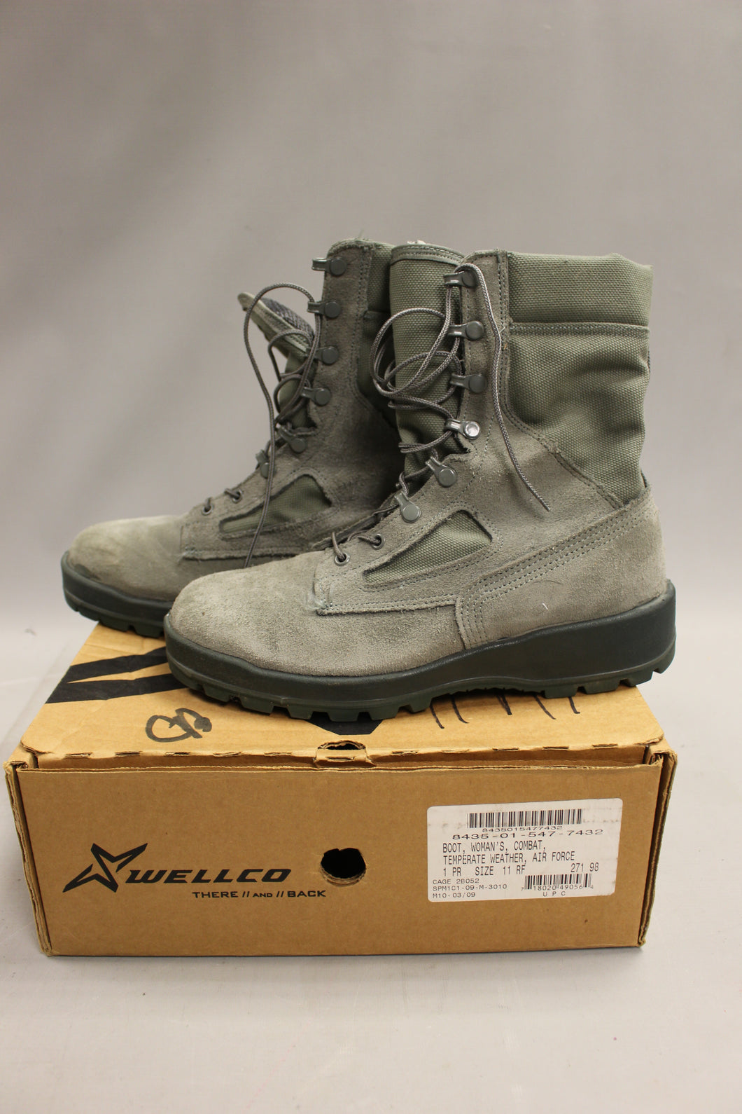 Wellco Women's Temperate Weather Combat Boot - Size: 11 RF - Sage Green - Used