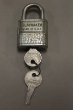 Load image into Gallery viewer, Vintage 1960's Slaymaker Padlock with Keys - Used