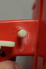 Load image into Gallery viewer, Vintage Ortho Whirlybird Fertilizer Spreader by Chevron Chemical Comapny - Red