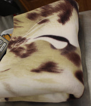 Load image into Gallery viewer, Double Sided Cat Face Blanket - 60" x 48" - Used