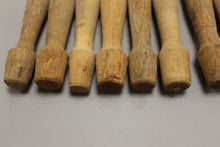 Load image into Gallery viewer, Vintage US Army Wooden Tent Pegs/Staked for Half Pup Tent - Set of 8 -Used