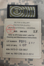 Load image into Gallery viewer, Point Blank Deltoid &amp; Axillary (DAPS) Protector - One Size - ACU - Used (#2)