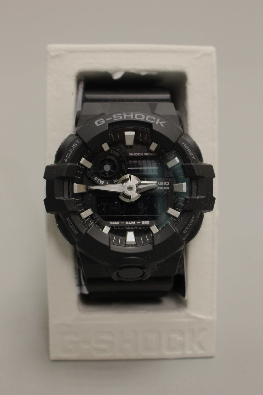 Casio G-Shock Black Resin Men's Watch - GA-700-1BCR - New