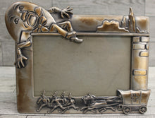 Load image into Gallery viewer, Humpty Dumpty Metal Picture Frame - Holds a 4x6&quot; Picture - Brushed Silver