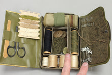 Load image into Gallery viewer, WWII US Army Military Sewing Kit with Contents - Thread Needles Buttons - Used