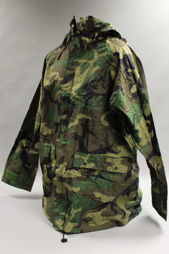 US Army Woodland Improved Rainsuit Parka - 8405-01-443-9622 - Medium - Used