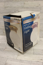 Load image into Gallery viewer, Overhead Lighting White Globe Ceiling Light - M1061-01 - Brass Finish - New