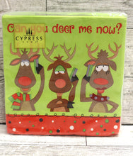 Load image into Gallery viewer, Cypress Home &quot;Can you deer me now?&quot; Christmas Napkins - 40 Count - 3-Ply - New