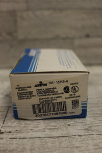 Set of 8 Leviton 105-13353-N Fluorescent Lampholder Pedestal Base - Open Box