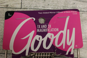 Goody 1X and 3X Magnification Two-Sided Mirror with Stand - New