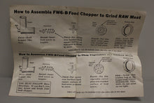 Load image into Gallery viewer, Vintage Sunbeam Mixmaster Meat Grinder Attachment - FW6B PU10 - Used