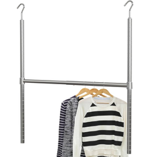 Load image into Gallery viewer, Simple Houseware Adjustable Closet Hanging Rod - Chrome - Used