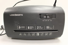 Load image into Gallery viewer, Locksworth 8-Sheet Micro Cut Paper Shredder - AZ1687 - Black - Used