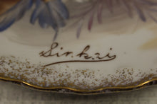 Load image into Gallery viewer, Vintage Gold Trim Sinkai Hand Painted Floral Plate -Signed - Used