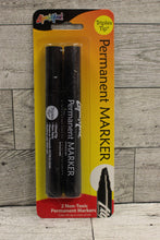 Load image into Gallery viewer, Liqui-Mark Permanent Marker Pen - Set of 2 - Black - New