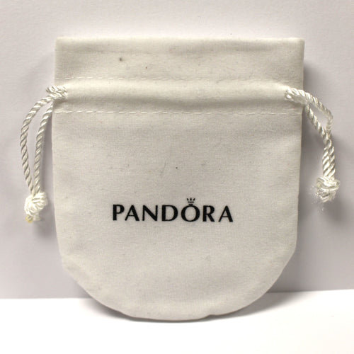 Pandora Gift Pouch Bag - White - For Jewelry, Beads, Bracelets - New Dusty