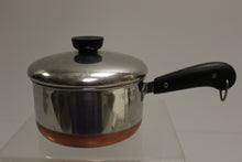 Load image into Gallery viewer, Revere Ware Copper Clad Saucepan with Lid - 1 quart - Used