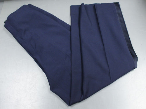 US Air Force Men's Mess Dress Pants with Dark Blue Stripe - Hemmed - Size: 33R