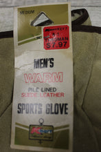 Load image into Gallery viewer, Kmart Lined Suede Leather Sports Gloves - Size Medium - New