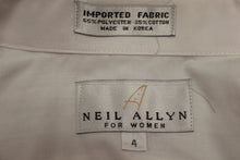 Load image into Gallery viewer, Women's Neil Allyn Mess Dress Shirt - Size: 4 - Tuxedo Shirt - Pintuck - Used