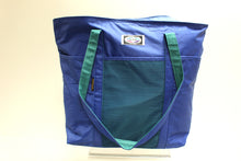 Load image into Gallery viewer, Vintage Toteable Blue Water Resistant Lightweight Tote Bag - Used