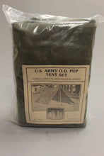 Load image into Gallery viewer, Vintage US ARmy O D (Olive Drab) Pup Tent Set - Sealed - New