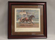Load image into Gallery viewer, SPEEDY SCOT Sensational Trotter in Harness Racing by Allen F. Brewer Jr. Framed