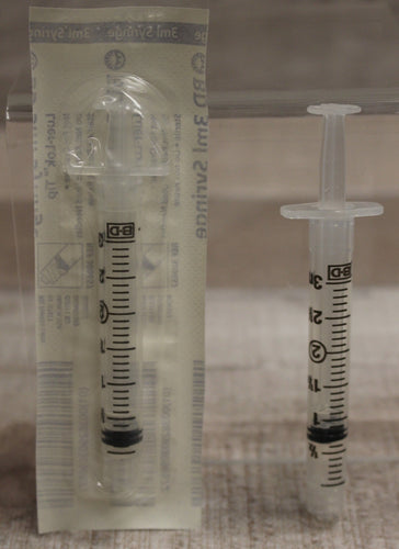 Lot of 5 BD 3ml Syringes Luer-Lok Tip - 309657 - New