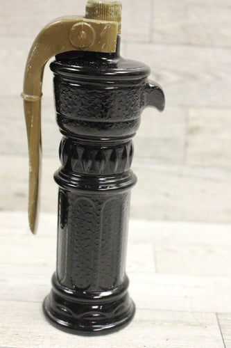 Vintage Avon Brown Glass Water Pump Glass Decanter - Used