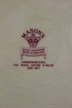 Load image into Gallery viewer, 1977 Mason's Ironstone Queen Elizabeth II Silver Jubilee Commemorative Plate