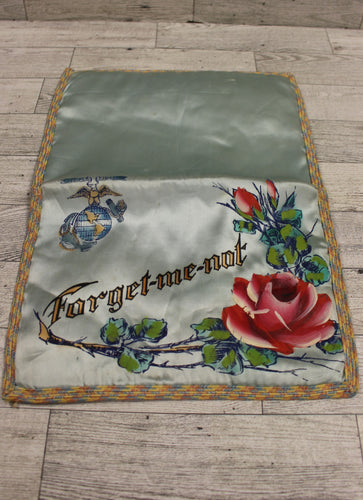 USMC WWII Forget-Me-Not Pillow/Cover - Used