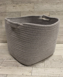Threshold Medium Storage Bath Basket - 10" x 10" x 8" - Gray - New