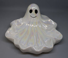 Load image into Gallery viewer, Halloween Ghost Candy Dish Tray - Ceramic - Trick or Treat - Used