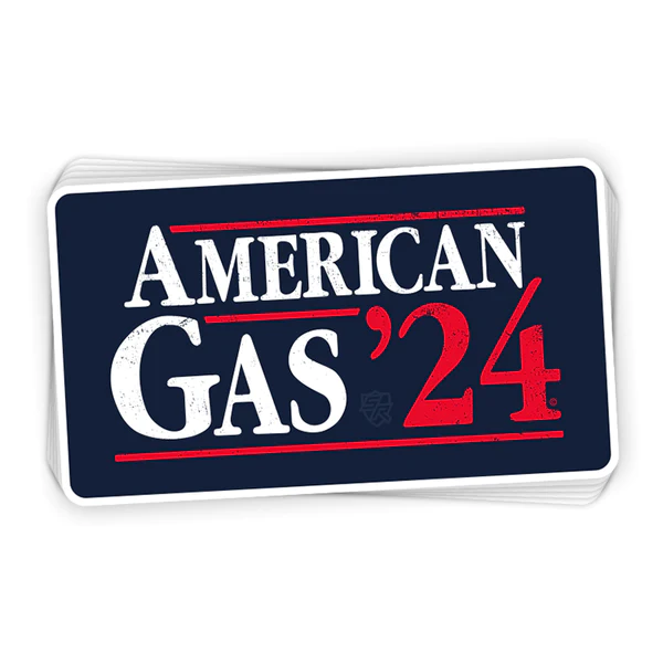 Trump American Gas 2024 Decal - 3.75