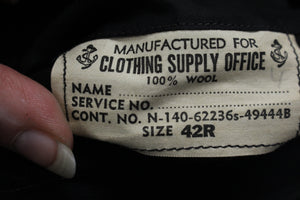 Vintage Military Trenchcoat/Rain Jacket - 42R - Black - Used
